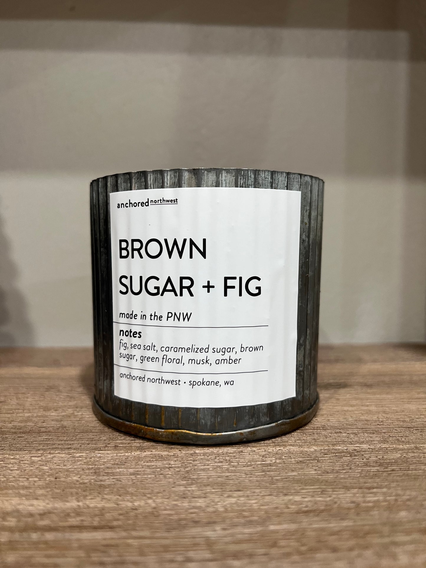 Brown Sugar Fig Wood Wick Soy Candle