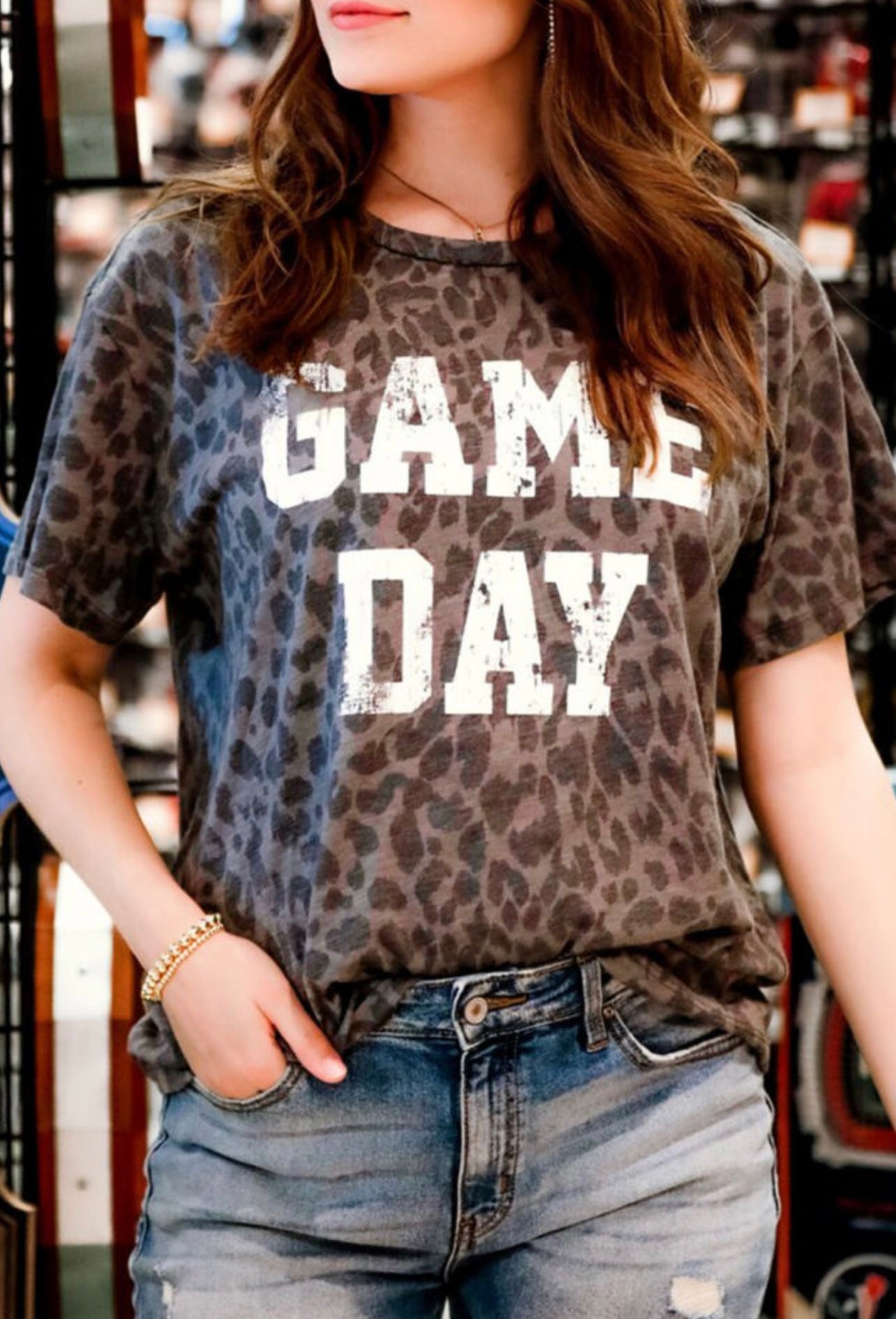 Game Day Leopard T-Shirt