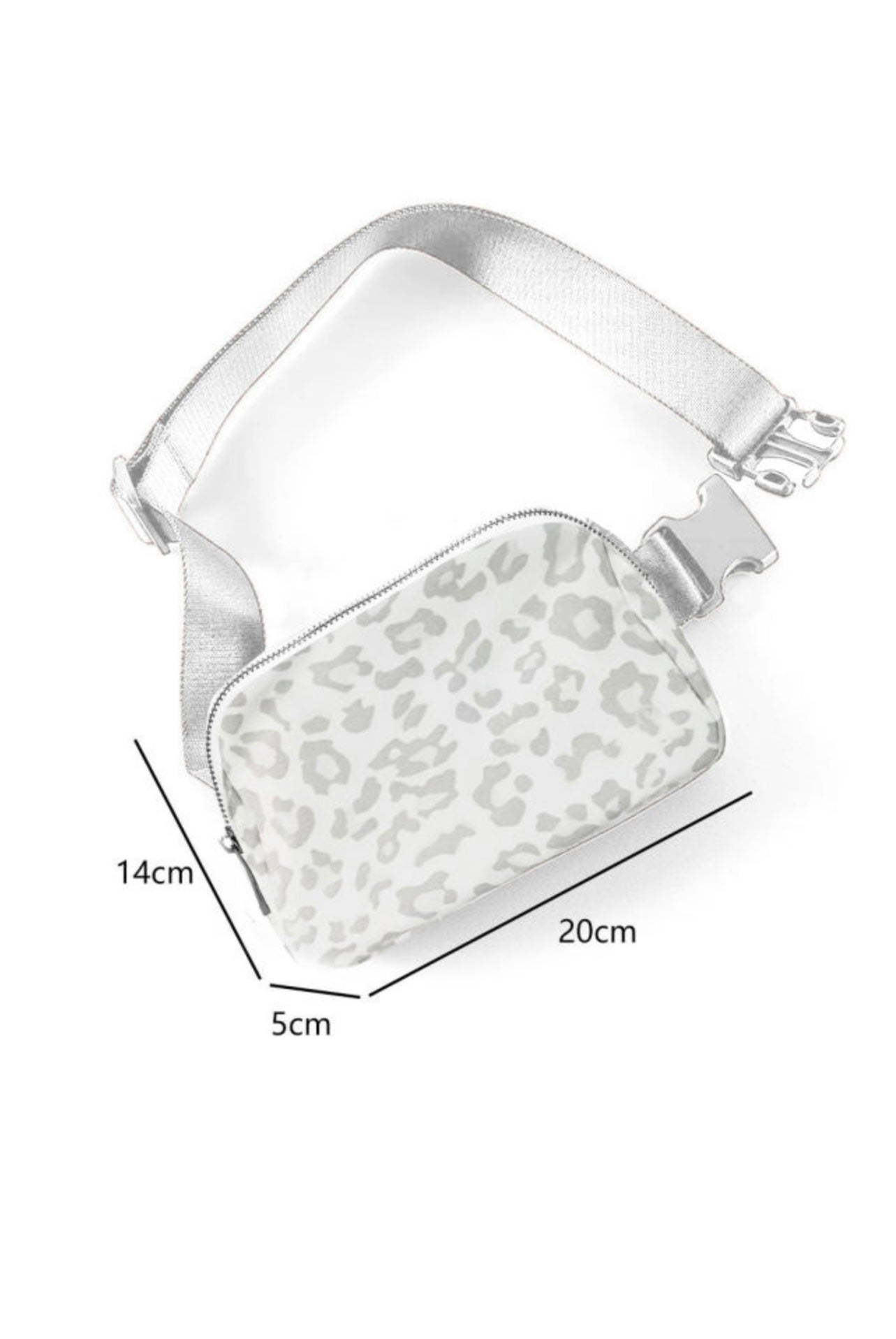 White Leopard Crossbody Bag